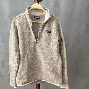 Patagonia Women’s Cream 3/4 zip Sweater